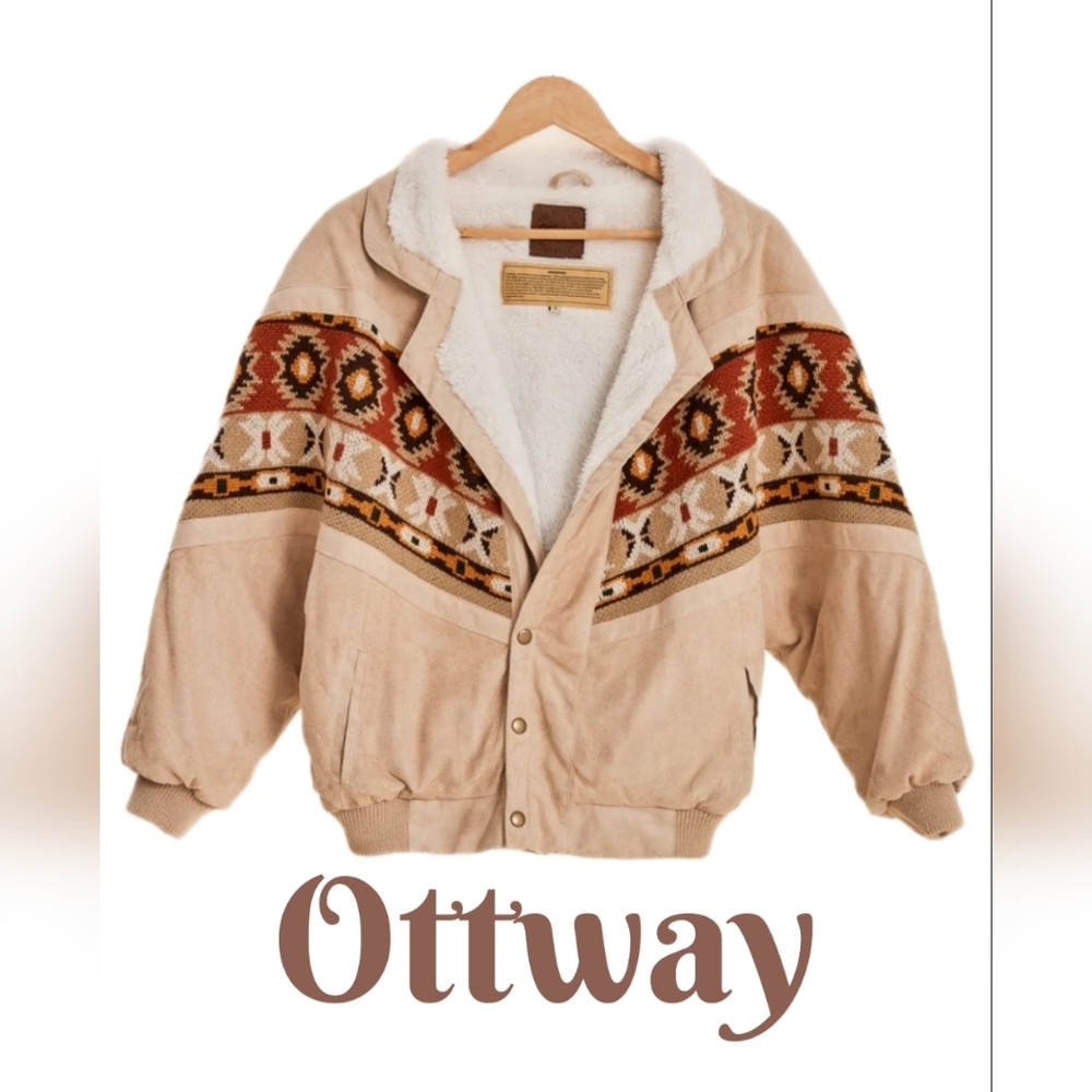 Tan and Brown Women's Jacket